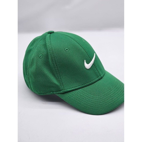 Nike Baseball Cap Green White OS Fitted Hat Legacy 91 Swoosh Embroidered - Picture 3 of 6